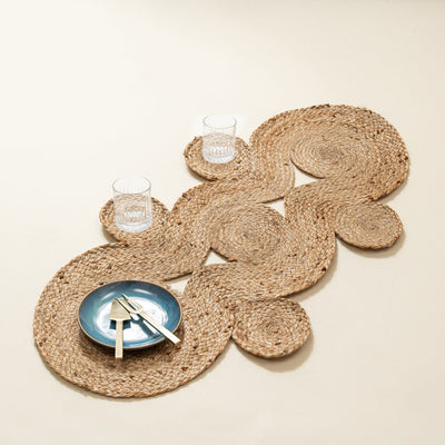 Dentelle Natural Jute Table Runner