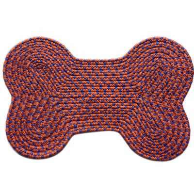 Olefin Bone Polka Braided Rug