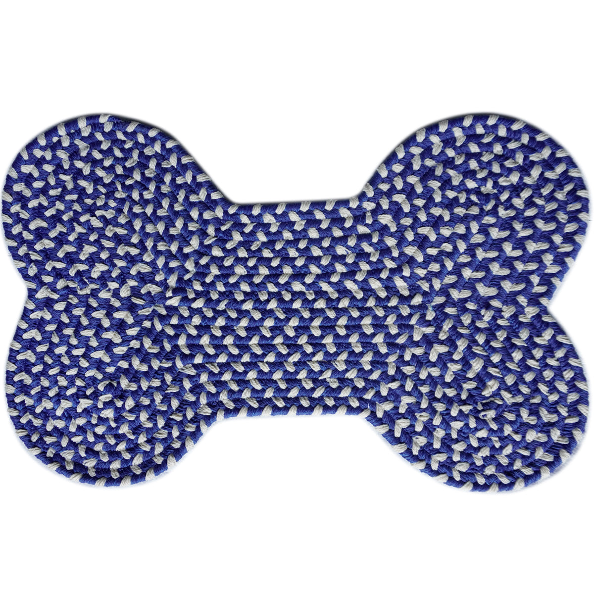 Olefin Bone Polka Braided Rug