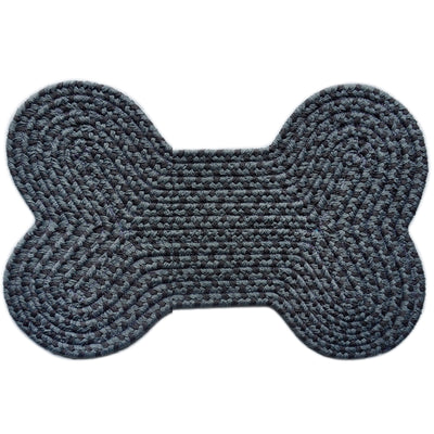 Olefin Bone Polka Braided Rug