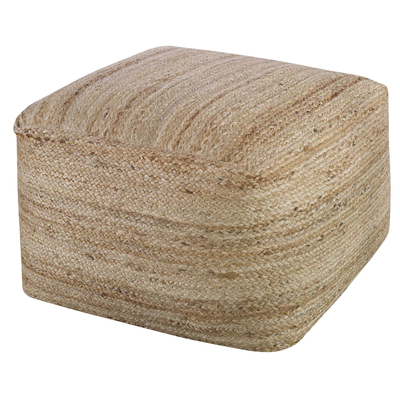 Dale Natural Jute Pouf