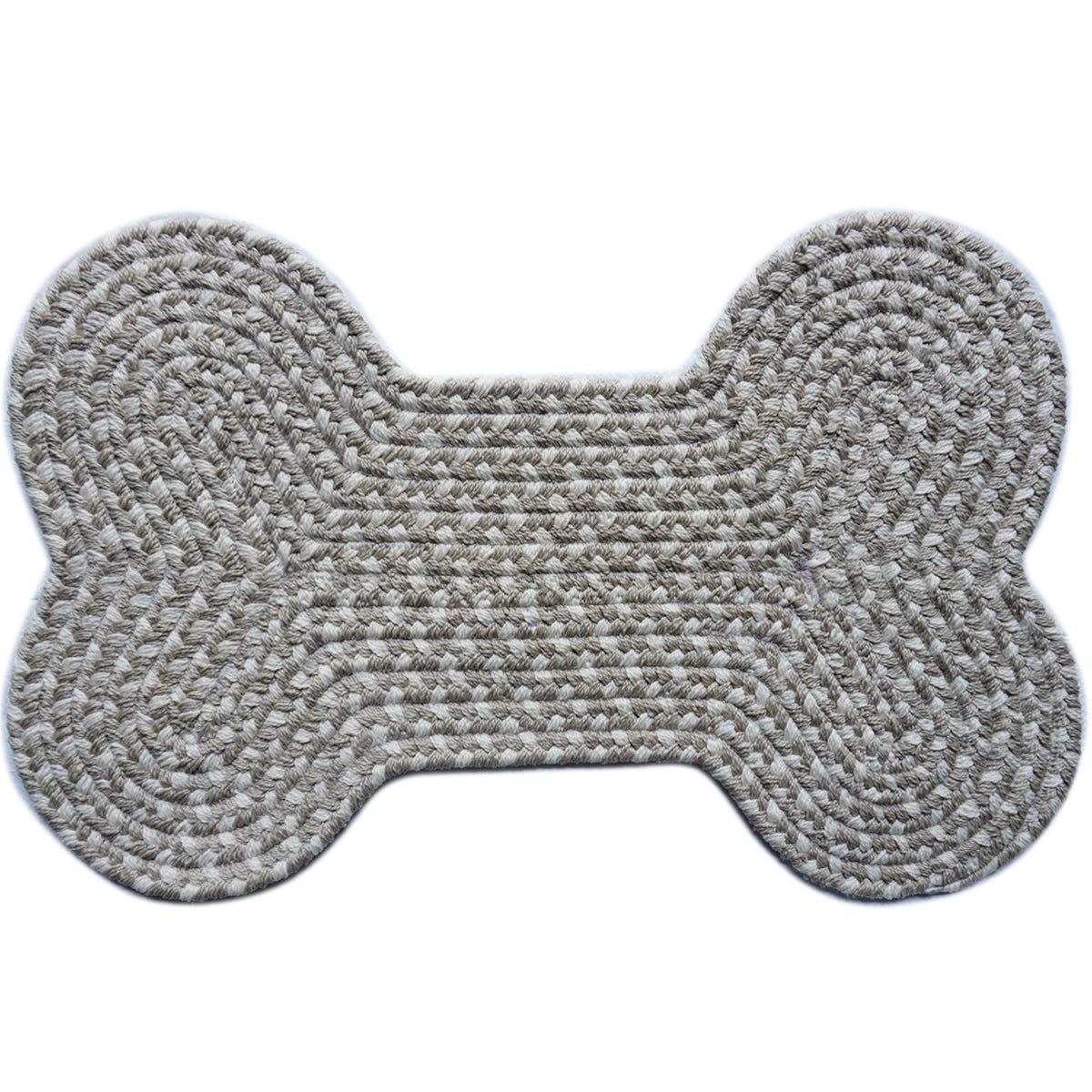 Olefin Bone Polka Braided Rug