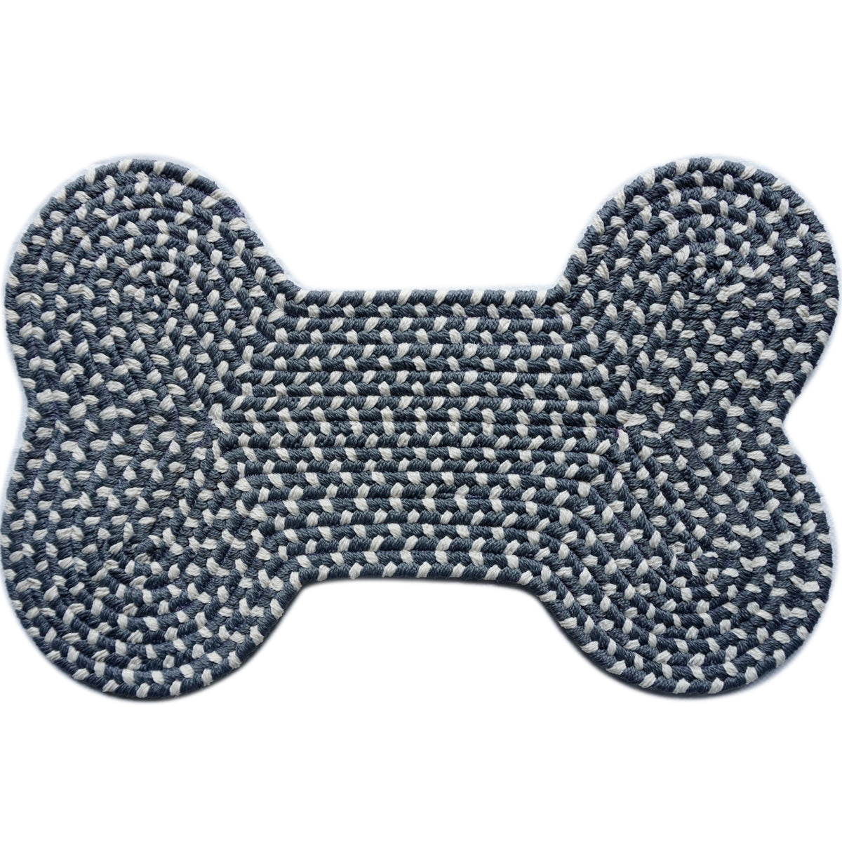 Olefin Bone Polka Braided Rug