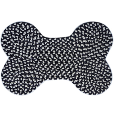 Olefin Bone Polka Braided Rug