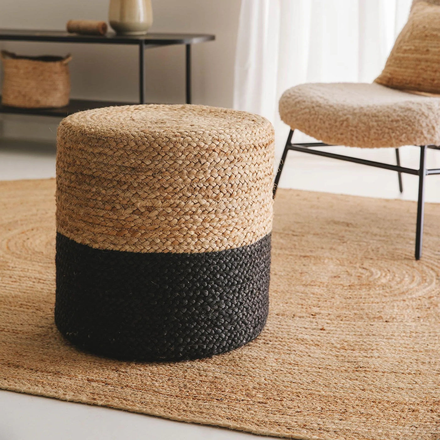 Taftan Jute Pouf