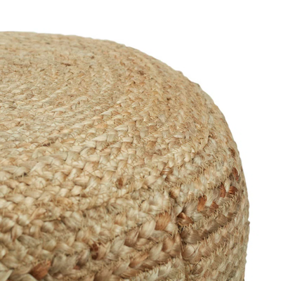 Handwoven Cabo Jute Pouf, Home Decor Pouf