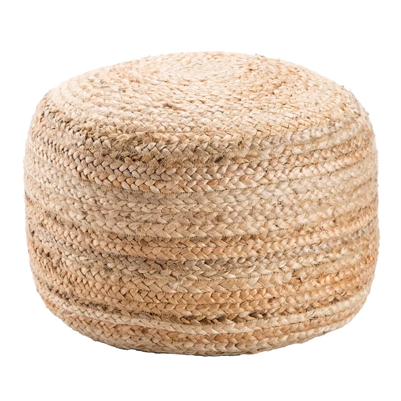 Handwoven Cabo Jute Pouf, Home Decor Pouf