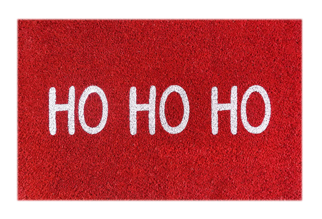 Ho Ho Ho Printed Natural Coir Doormat