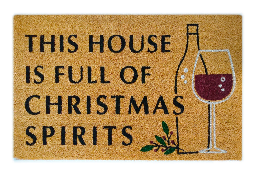 Christmas Spirits Coir Doormat