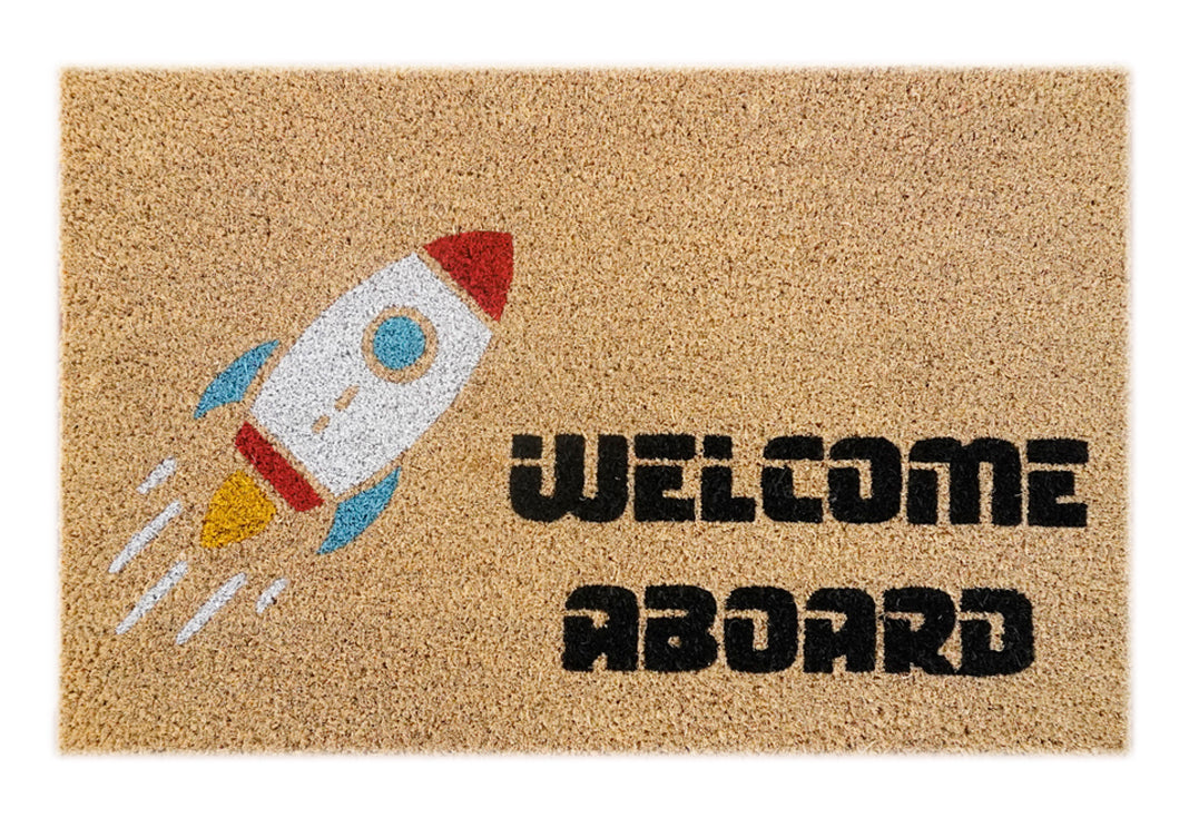 Rocket Welcome Coir Doormat