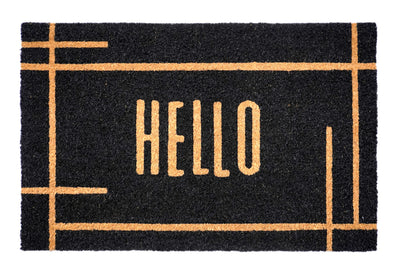 Hello Marlotta Printed Natural Coir Doormat