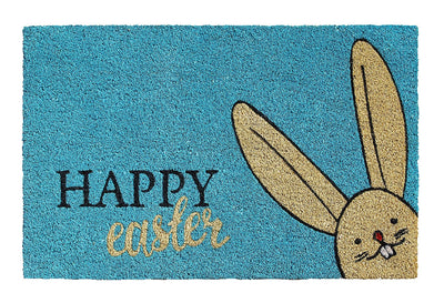 Easter Bunny Printed Natural Coir Doormat