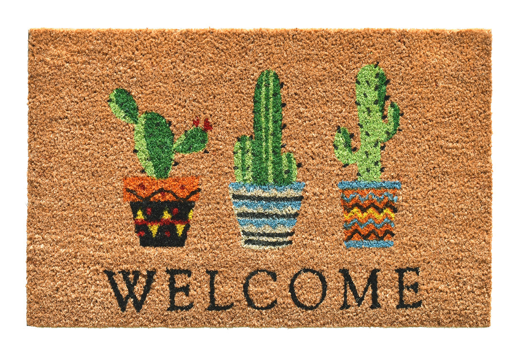 Prickly Welcome Coir Doormat