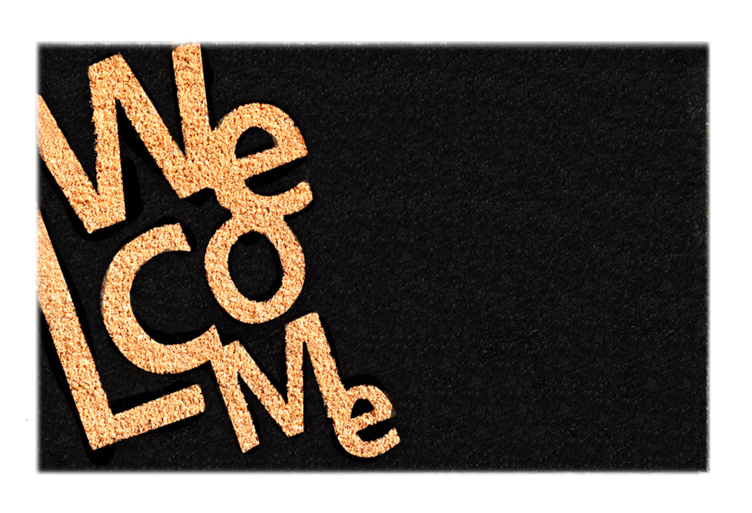 Jumble Welcome Printed Natural Coir Doormat