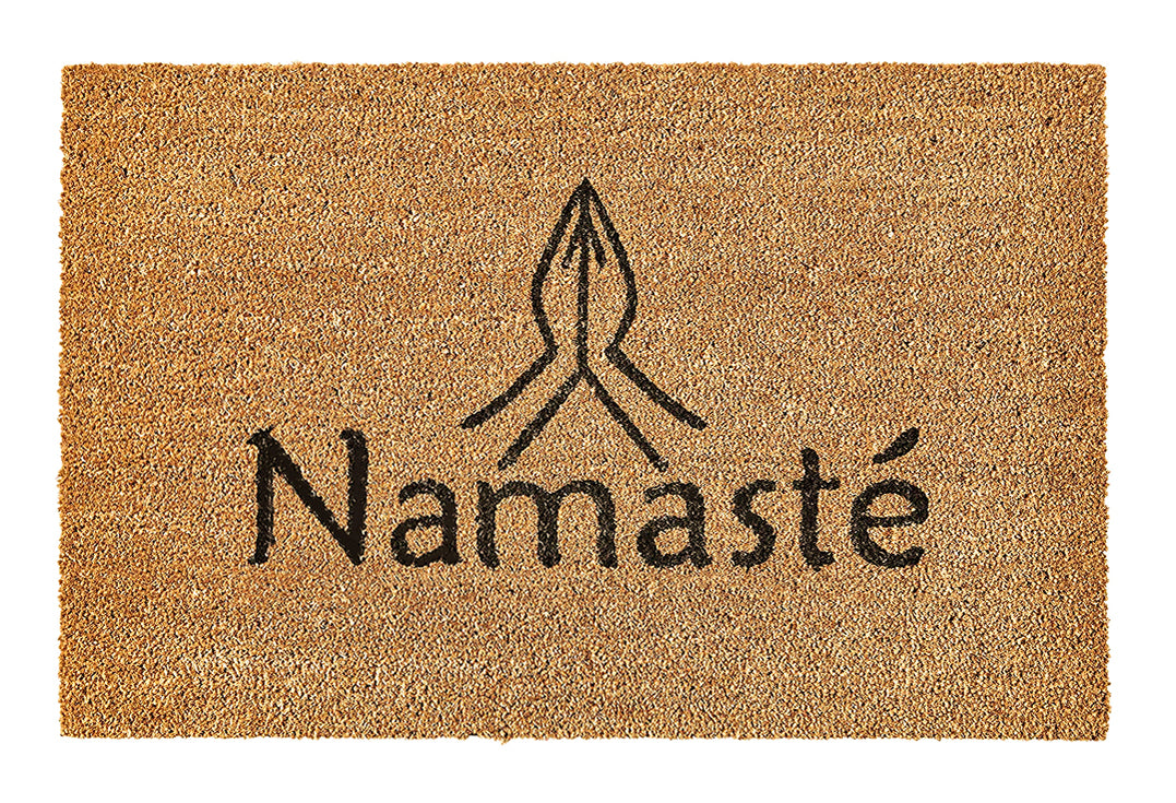 Namaste Printed Natural Coir Doormat, Outdoor mats