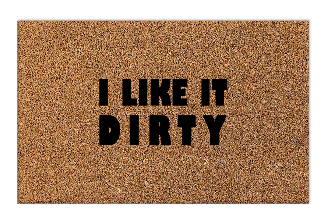 Dirty Pun Natural Coir Doormat