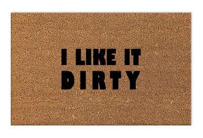 Dirty Pun Natural Coir Doormat