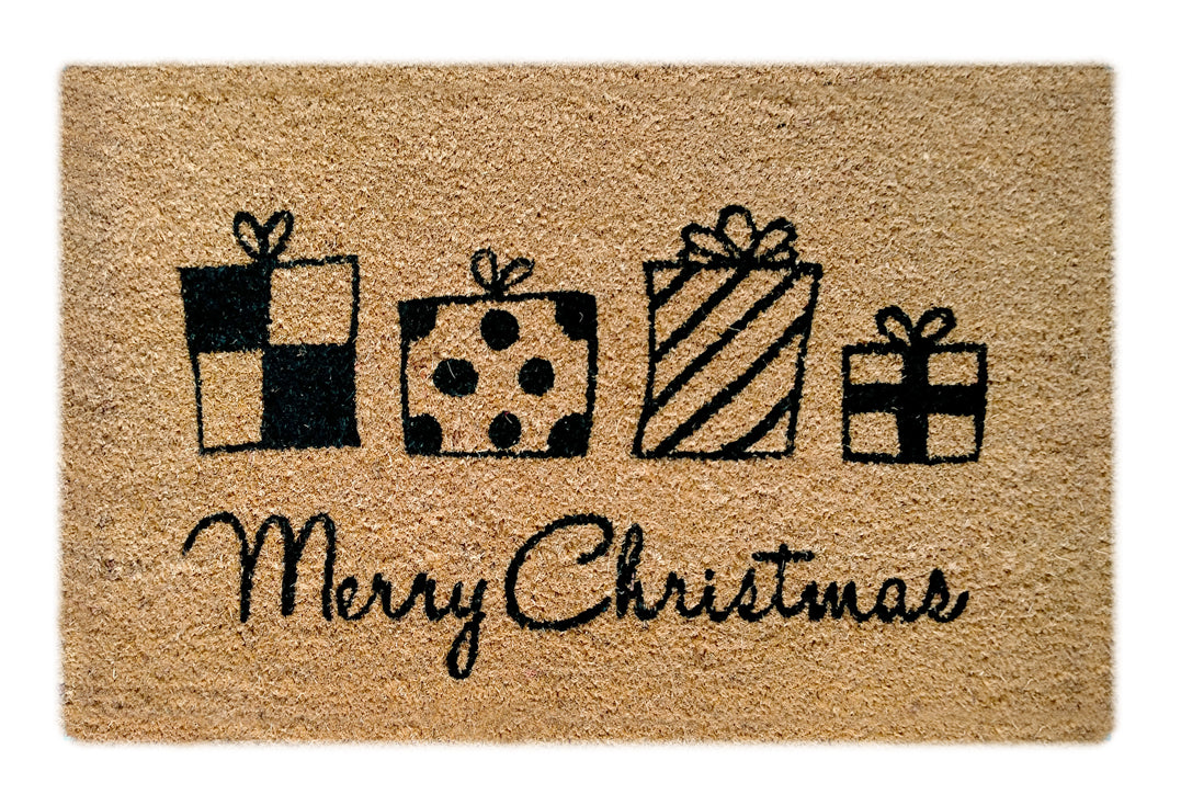 Christmas Gift DC Printed Natural Coir Doormat