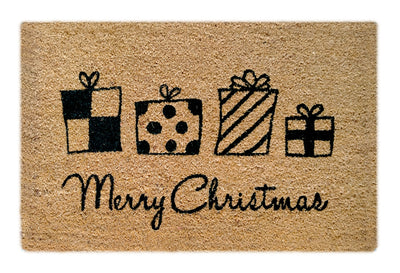 Christmas Gift DC Printed Natural Coir Doormat