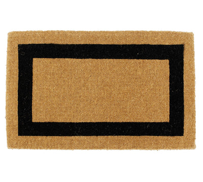 Framed Thick Esquire Natural Coir Doormat