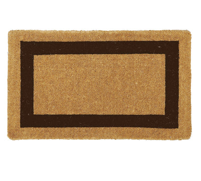 Framed Thick Esquire Natural Coir Doormat