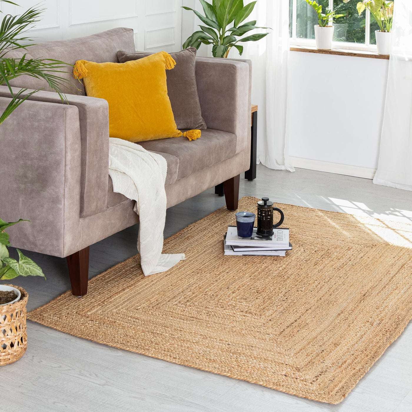 Kensington Natural Jute Rug, Indoor rugs