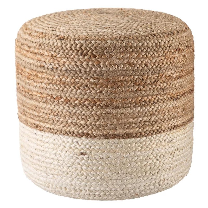 Makel Handloomed Jute Pouf