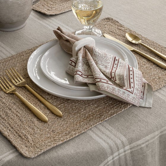 Milo Jute Handloomed Tablemat, Handloomed luxury tablemat