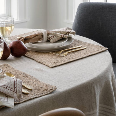 Milo Jute Handloomed Tablemat, Handloomed luxury tablemat