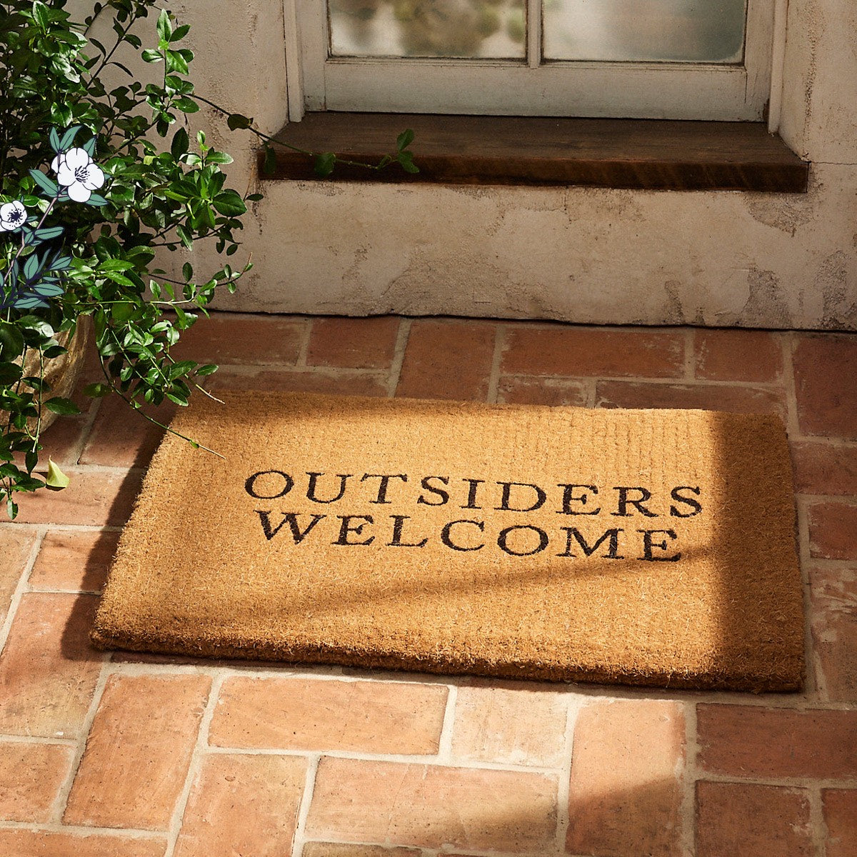 Outsiders Welcome Coir Mat