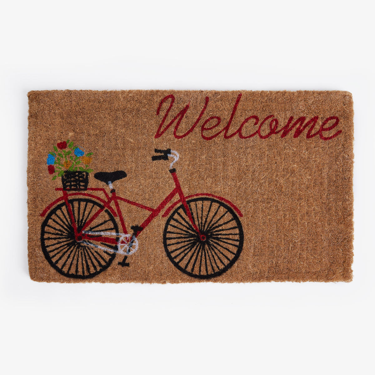 Welcome Bike Coir Mat