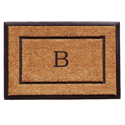 The Commodore Coir & Rubber Monogram Doormat