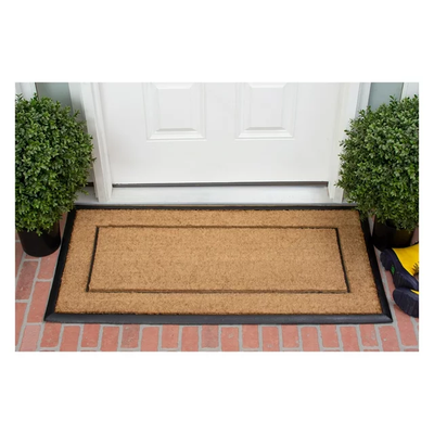 The Commodore Coir & Rubber Monogram Doormat