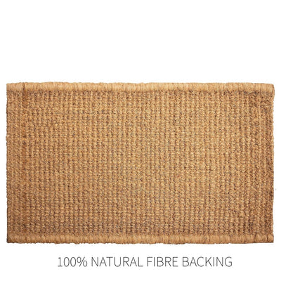 Framed Thick Esquire Natural Coir Doormat