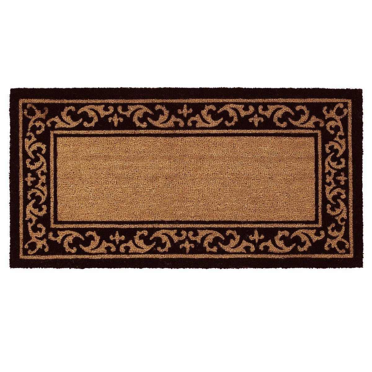 Wellington Coir Monogram Doormat