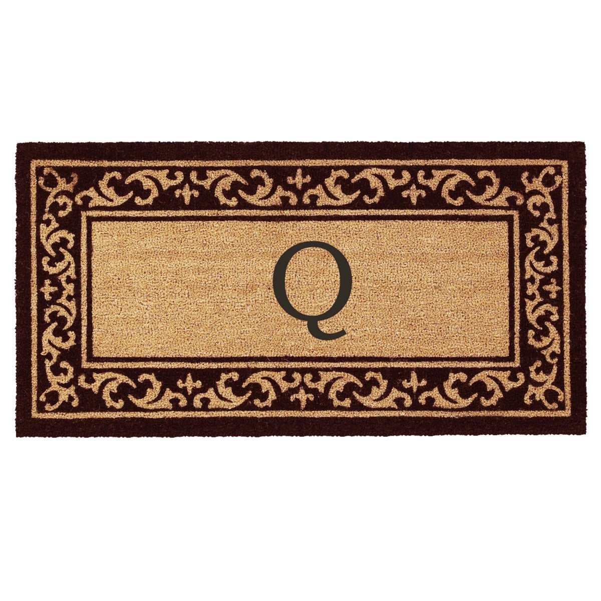 Wellington Coir Monogram Doormat