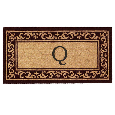 Wellington Coir Monogram Doormat