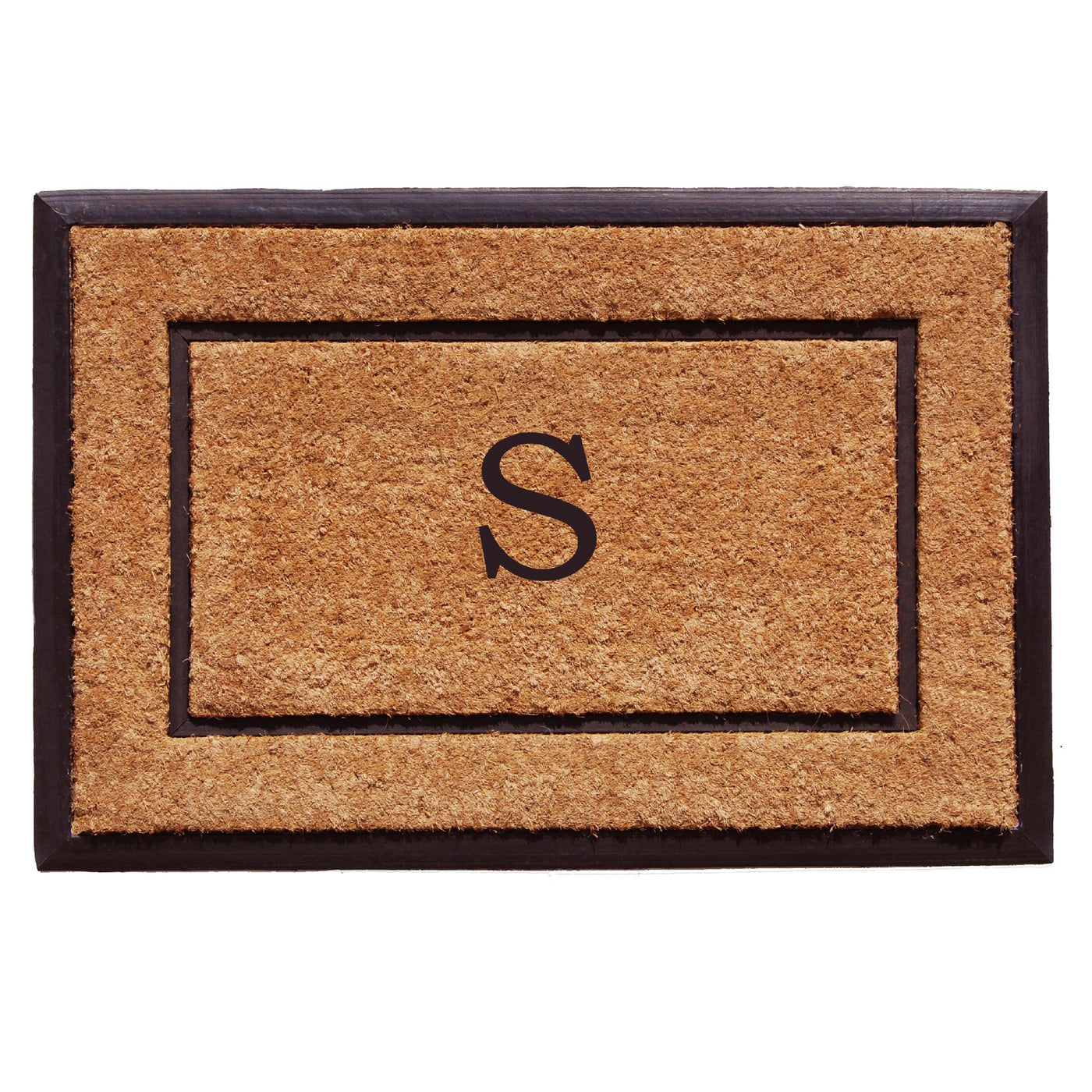 The Commodore Coir & Rubber Monogram Doormat