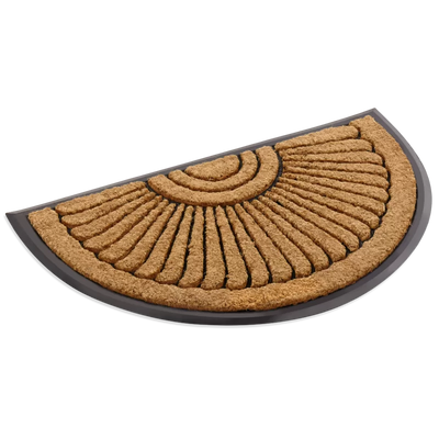 Sunburst Coir & Rubber Halfround Doormat