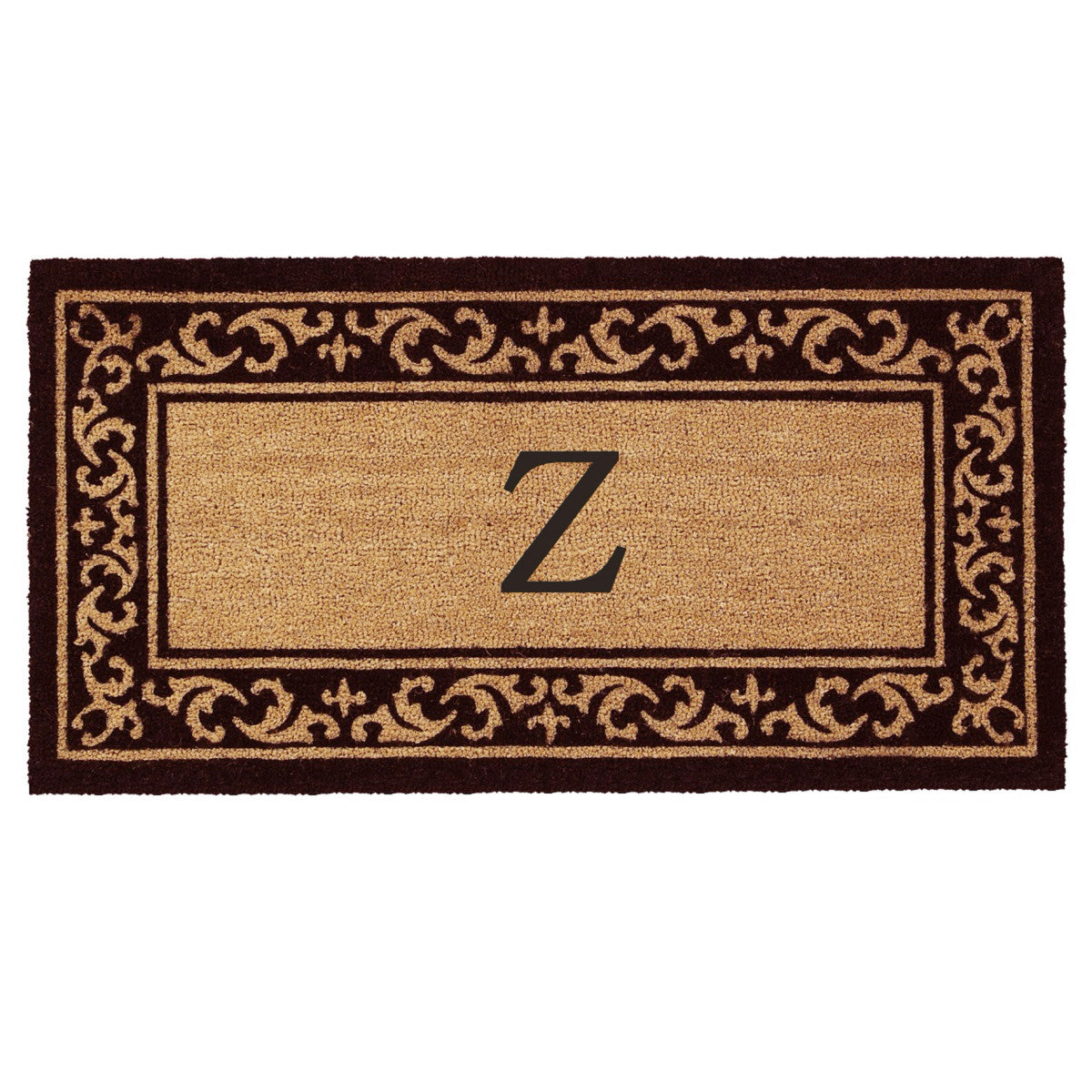 Wellington Coir Monogram Doormat