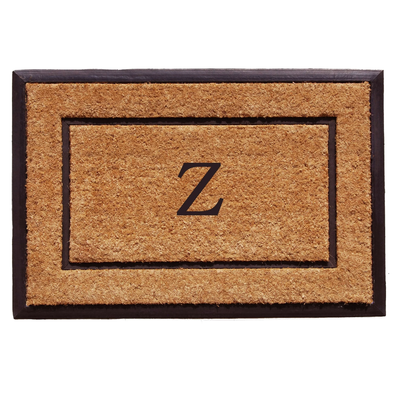 The Commodore Coir & Rubber Monogram Doormat