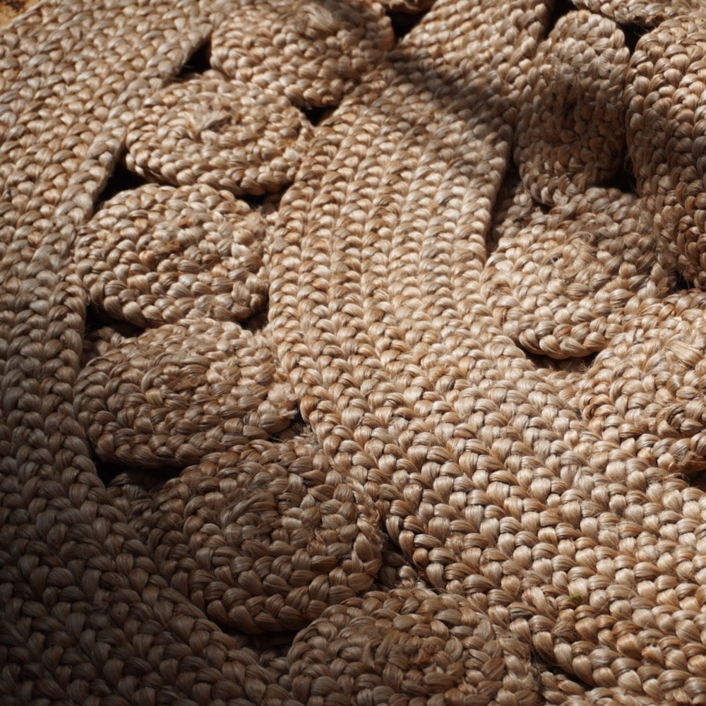 Round Jute Casella Lotus Rug