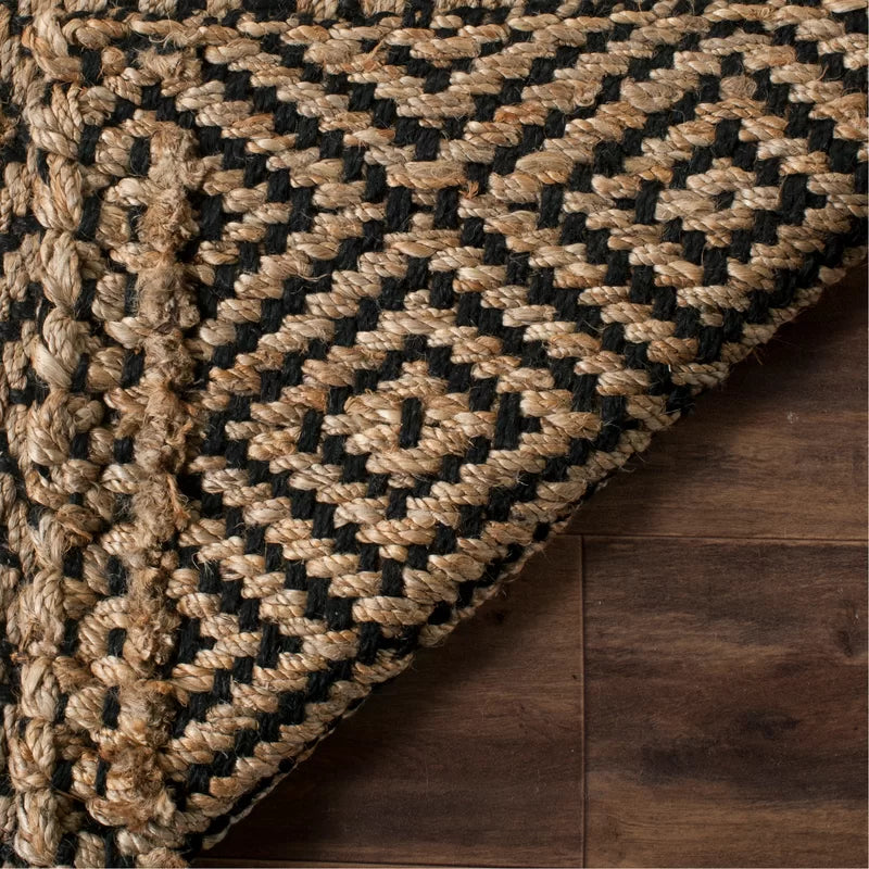 Handcrafted Arizona Diamond Jute Rug, Natural Jute Rugs