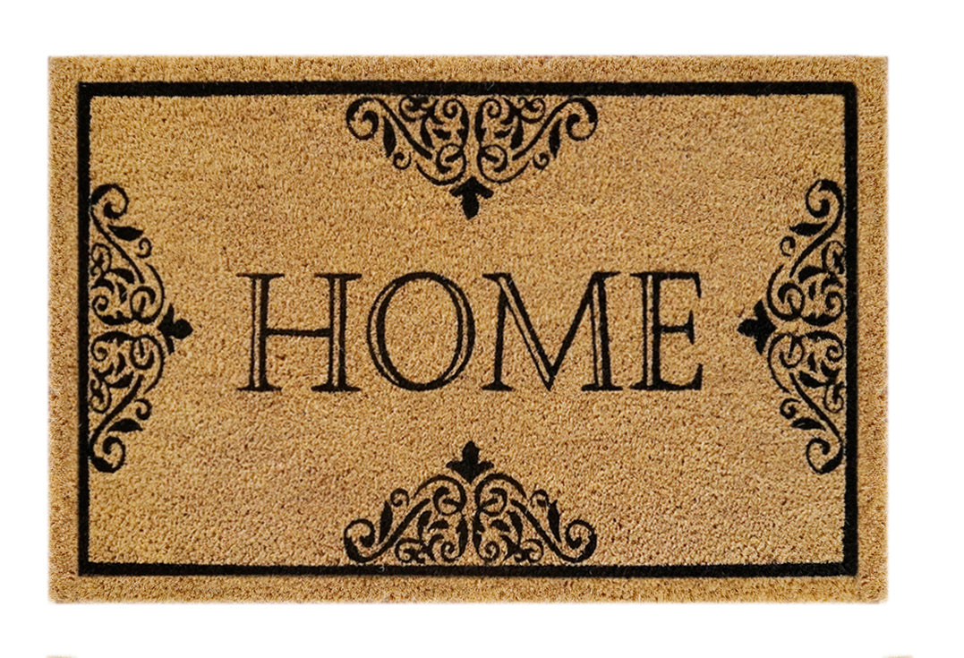 Home Ornamental Printed Natural Coir Doormat