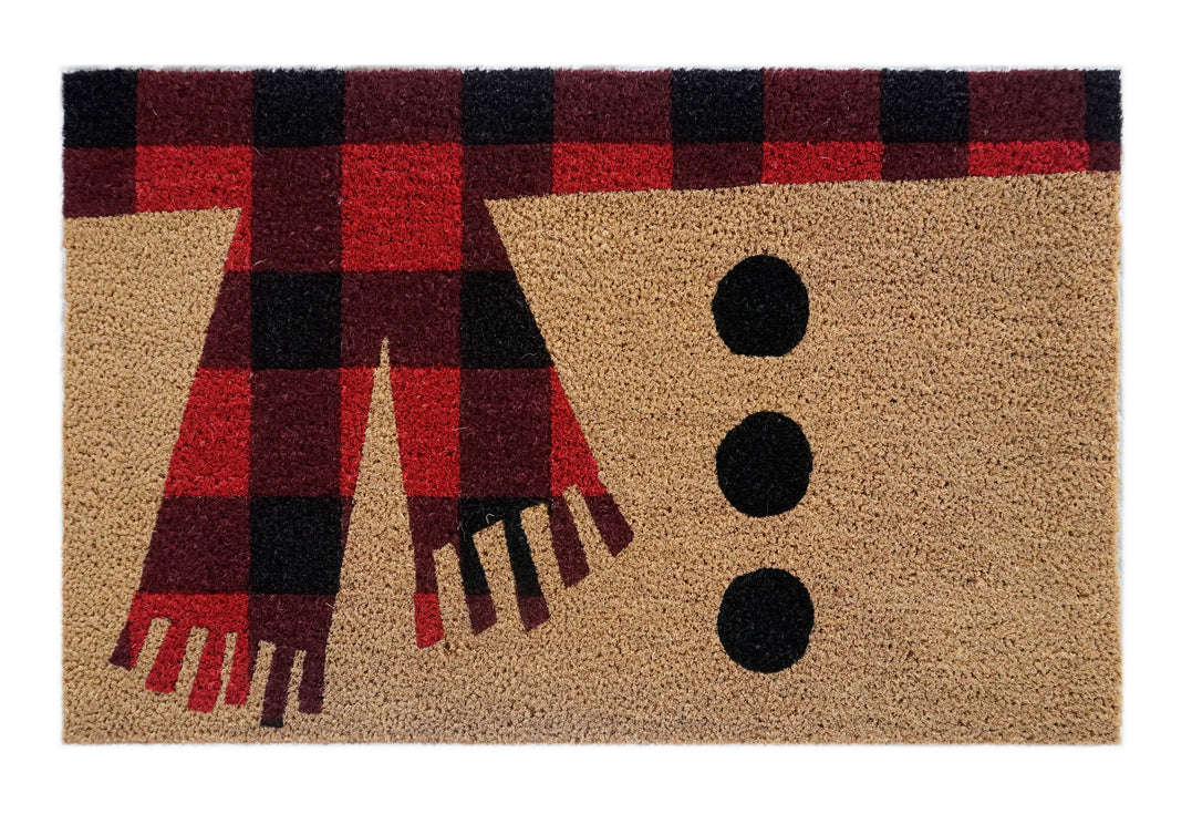 Christmas Scarf Coir Doormat