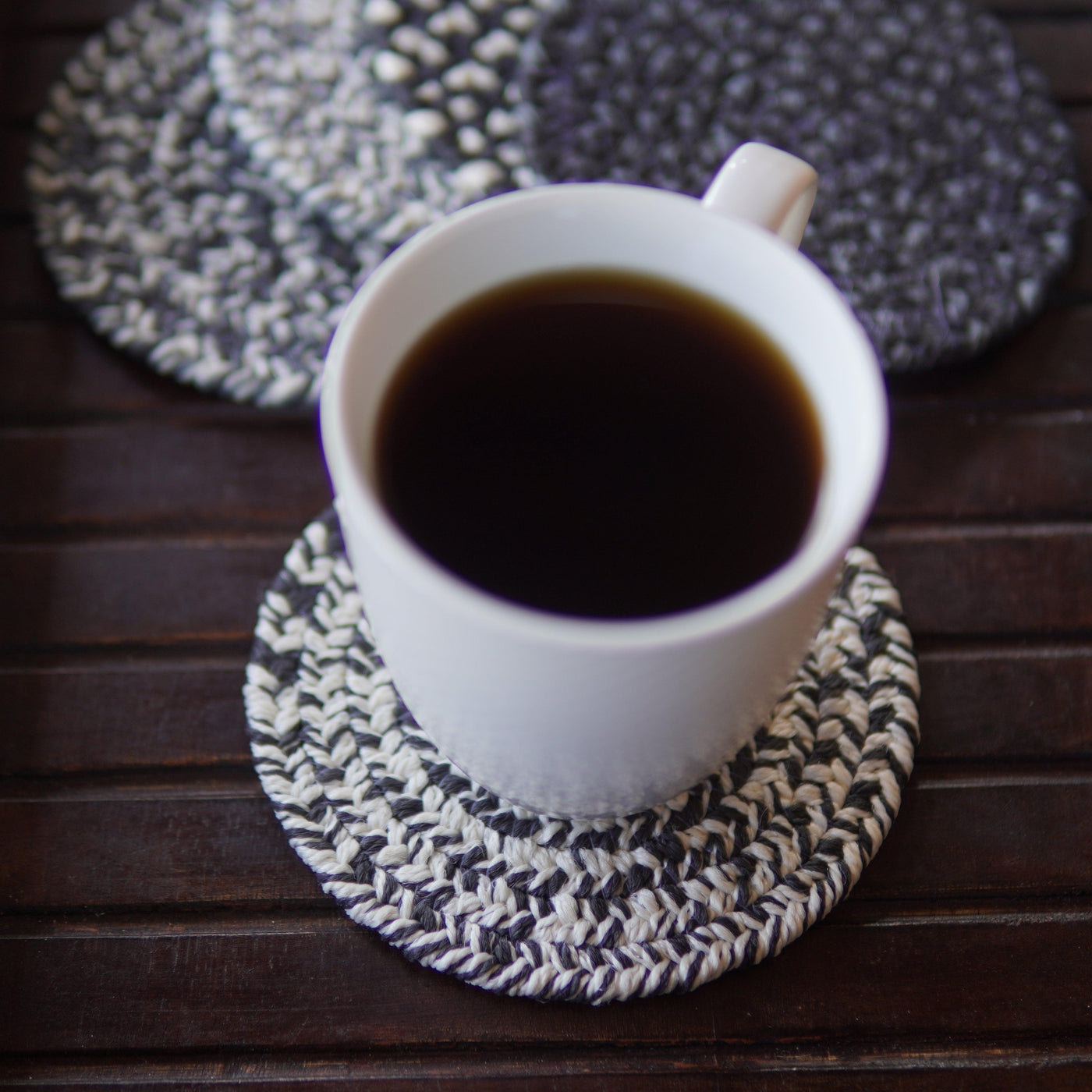 Handmade Black Antalya Coaster