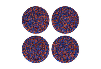 Antalya Coaster, Light Rust/Cobalt Blue Coasters Beautiful, Coasters, Home - DC Home 