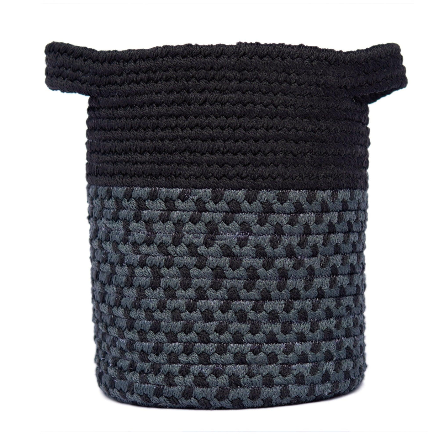 Olefin Grey And Black Barra Basket