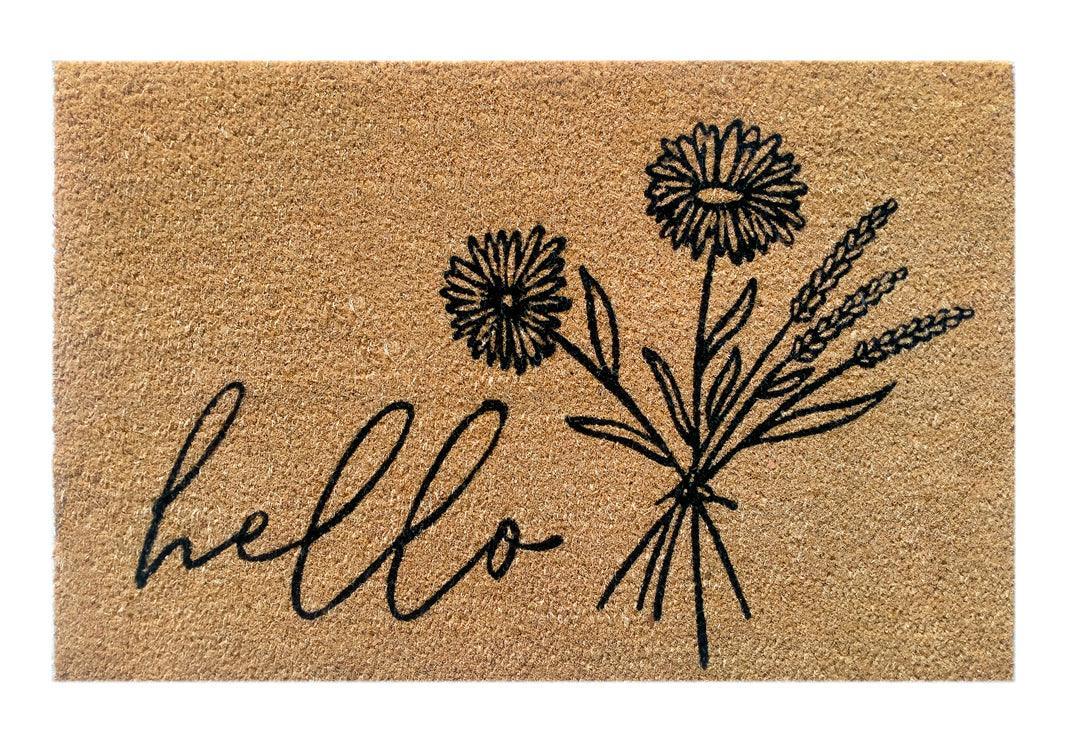 Blossom Bouquet Printed Coir Doormat