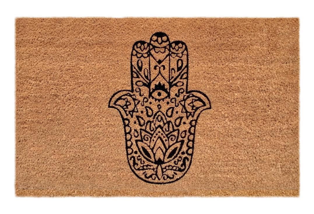 Bohemian Eye Printed Coir Doormat